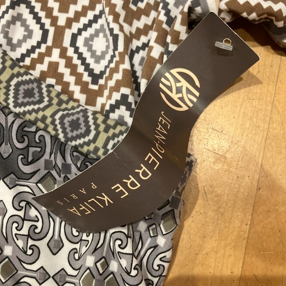 NEW jersey-knit maxi dress grey Large Jean-Pierre Klifa Paris - Picture 4 of 9